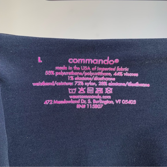 Commando Leggings L Black Faux Leather Perfect Control Tummy Control - Picture 11 of 13